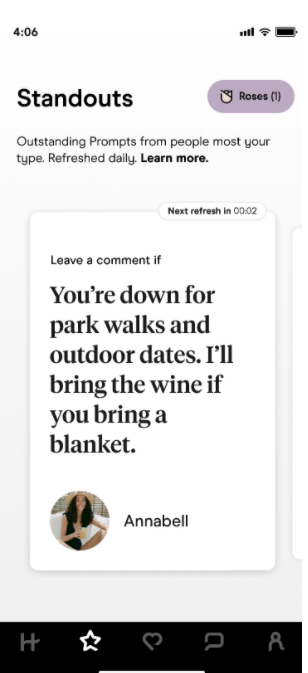 Is it weird to send someone a rose on hinge?